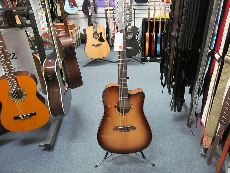 جيتار صوتي Alvarez AD60-12CESHB Artist Dreadnought 12-String Shadow Burst جيتار كهربائي صوتي