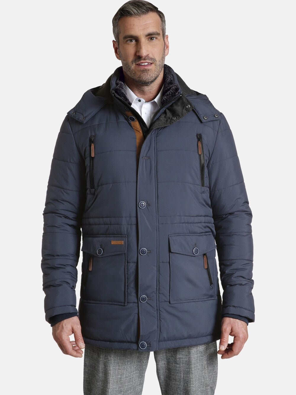 Charles Colby Sir Horace winter parka, dark blue