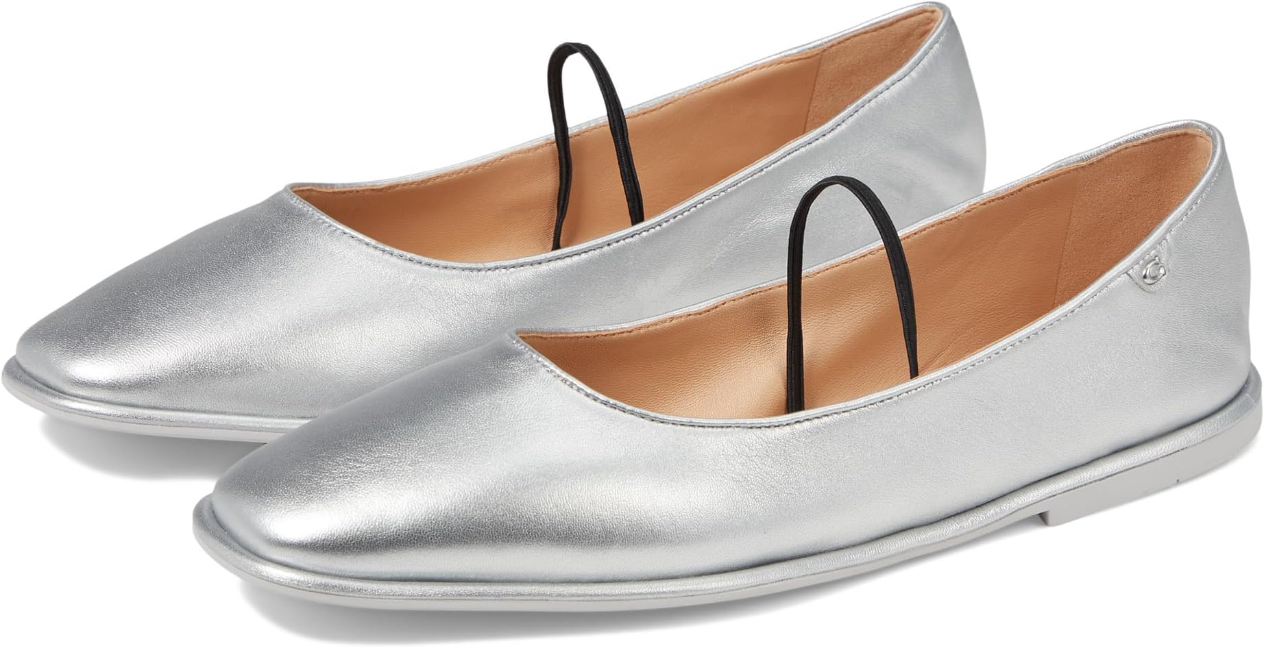 Emilia Mary Jane COACH ballet flats, Silver