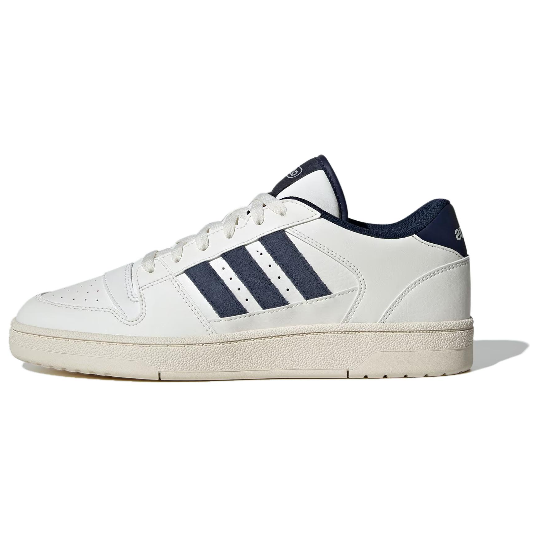 adidas BREAK START Skateboarding Shoes Men Low-top White/Navy, white/dark blue