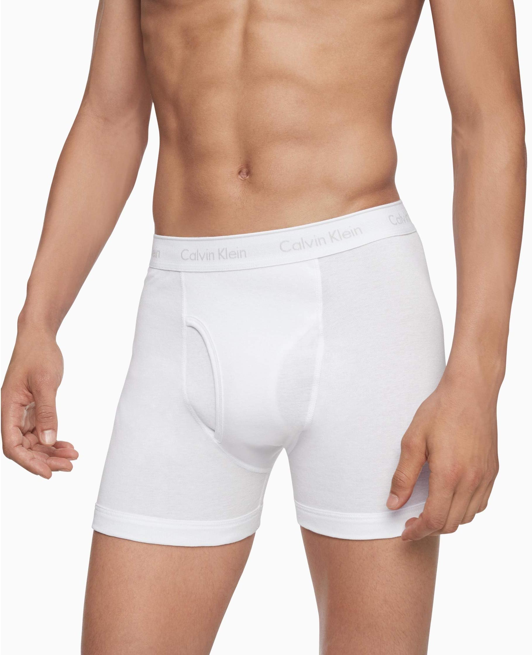 Calvin Klein Underwear Cotton Classics Multipack Boxer Briefs, White