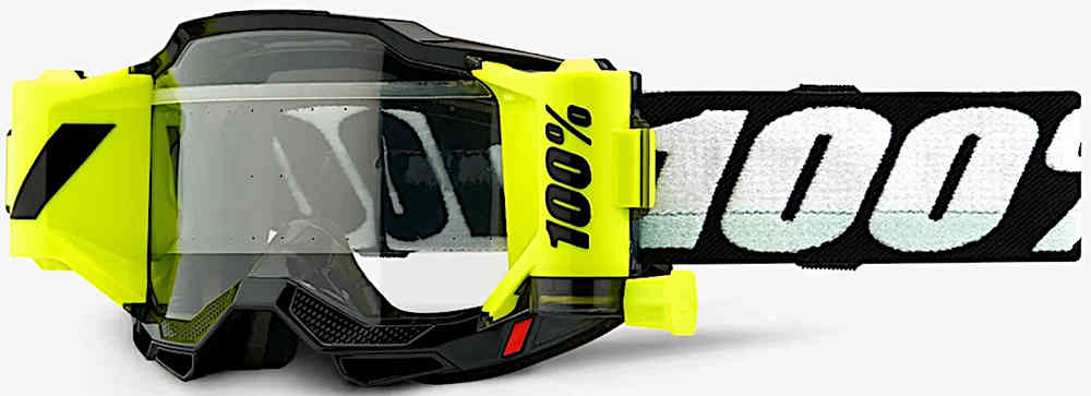 100% Armega forecast: motocross goggles 1, black and white