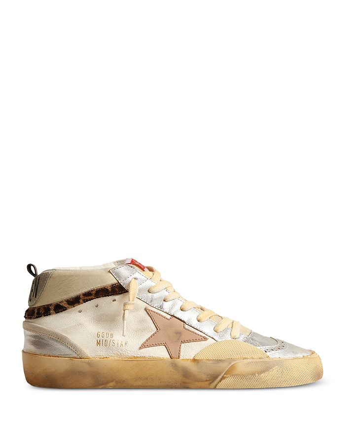 حذاء رياضي نسائي Mid Star Mid Top Golden Goose