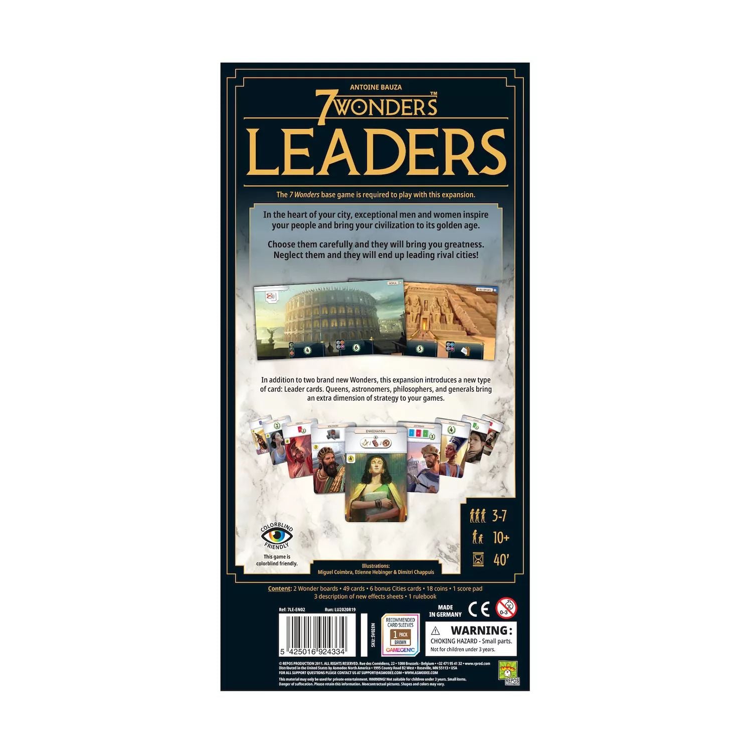 لعبة الطاولة Repos Production 7 Wonders: Leaders Expansion (إصدار جديد) Repos Production