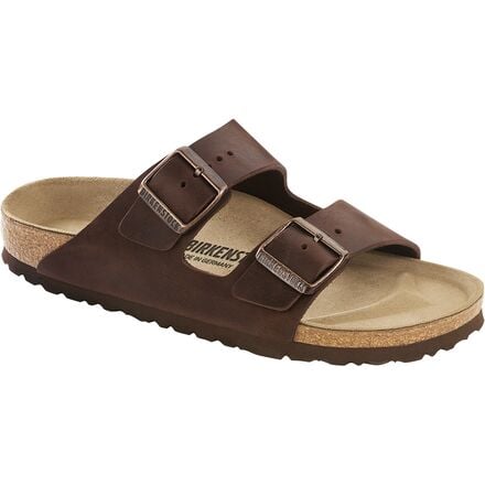 Women's Birkenstock Arizona Slim Leather Sandals, Habana Oiled Leather