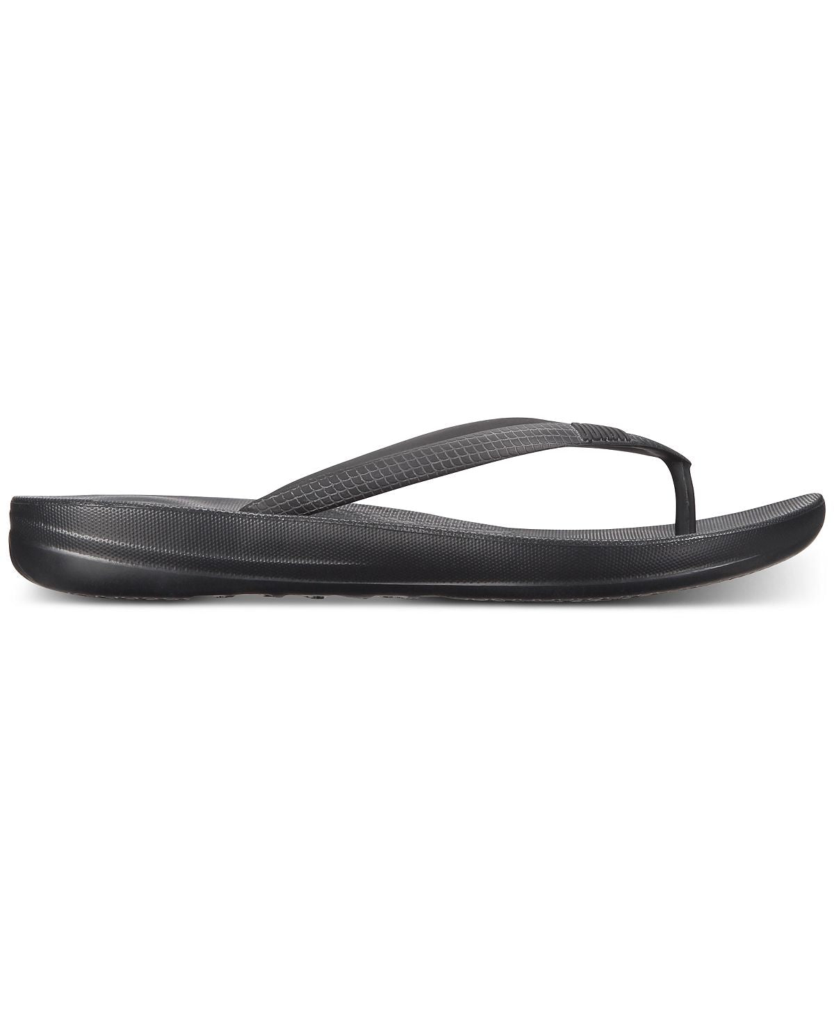 Women's ergonomic flip-flops Iqushion FitFlop, black