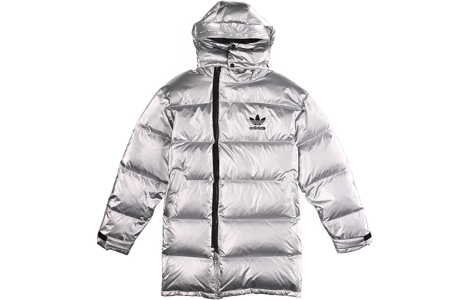 Men's down jacket silver Adidas Originals, Silver