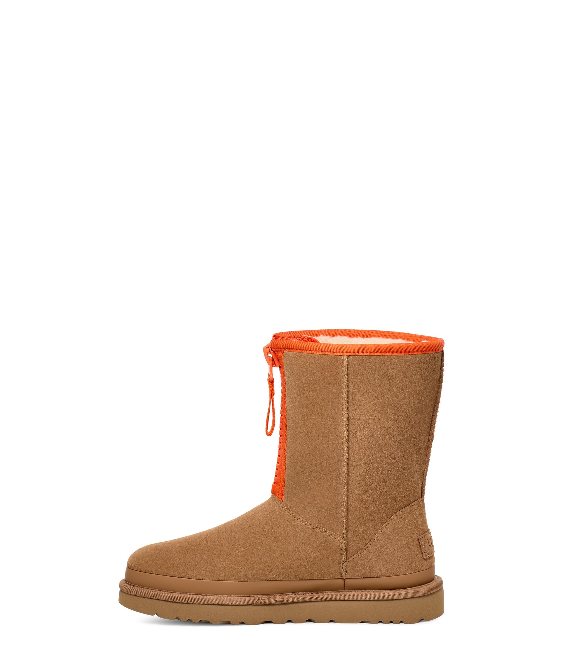 Ugg boots UGG Classic Short Zipper Tape Logo, chestnut