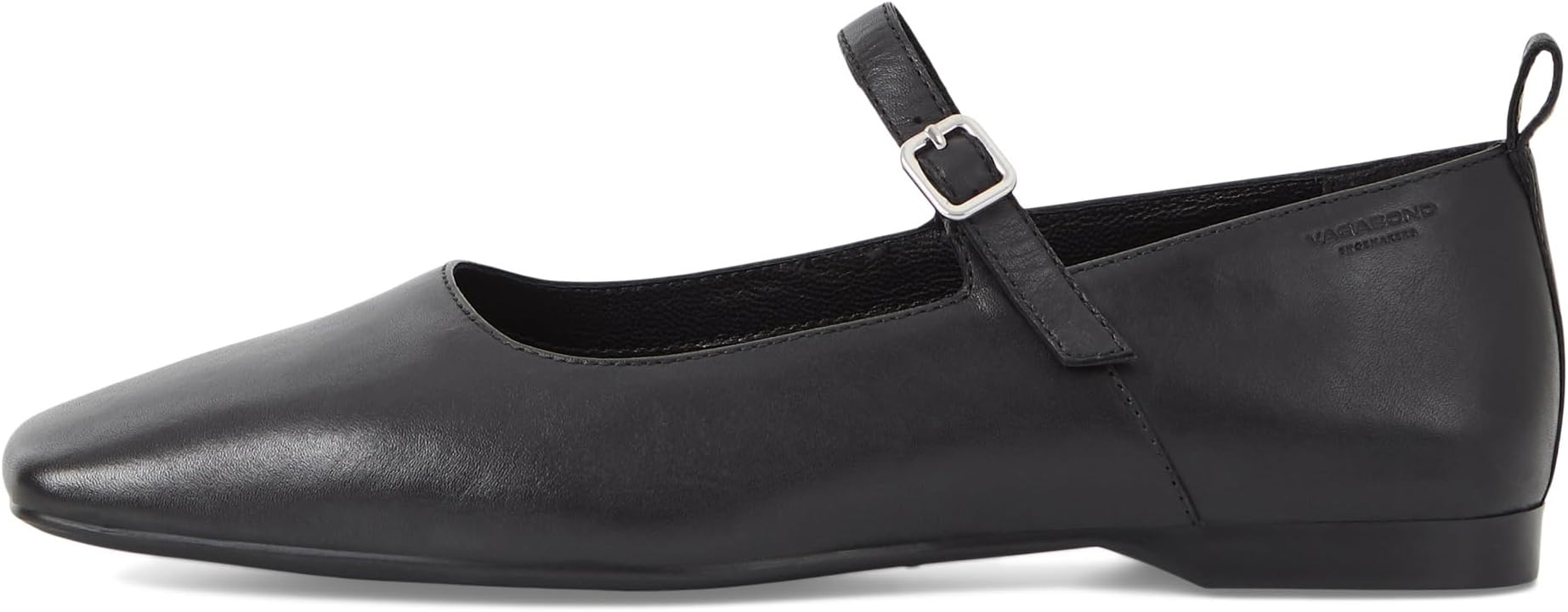 Delia Leather Mary Jane Flat Vagabond Shoemakers, black