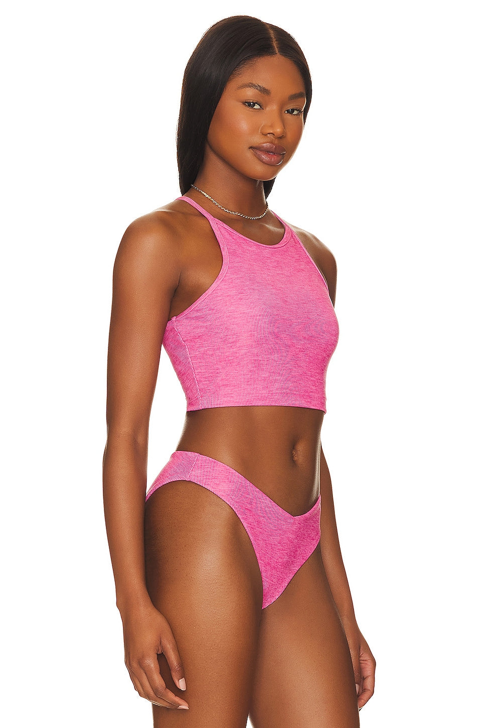 BEACH RIOT Anna Bikini Top, Fandango Pink