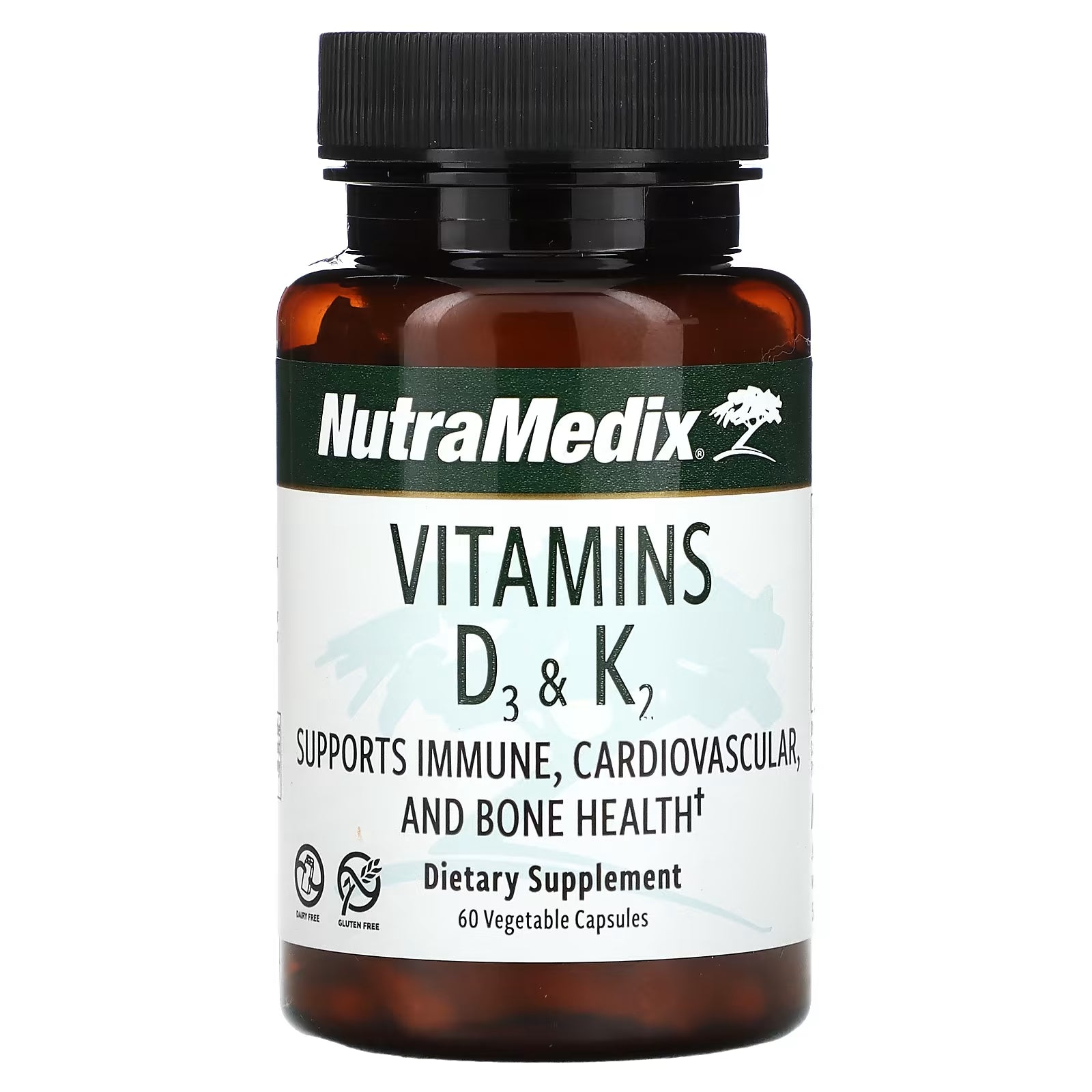 Vitamins D3 and K2 NutraMedix, 60 capsules