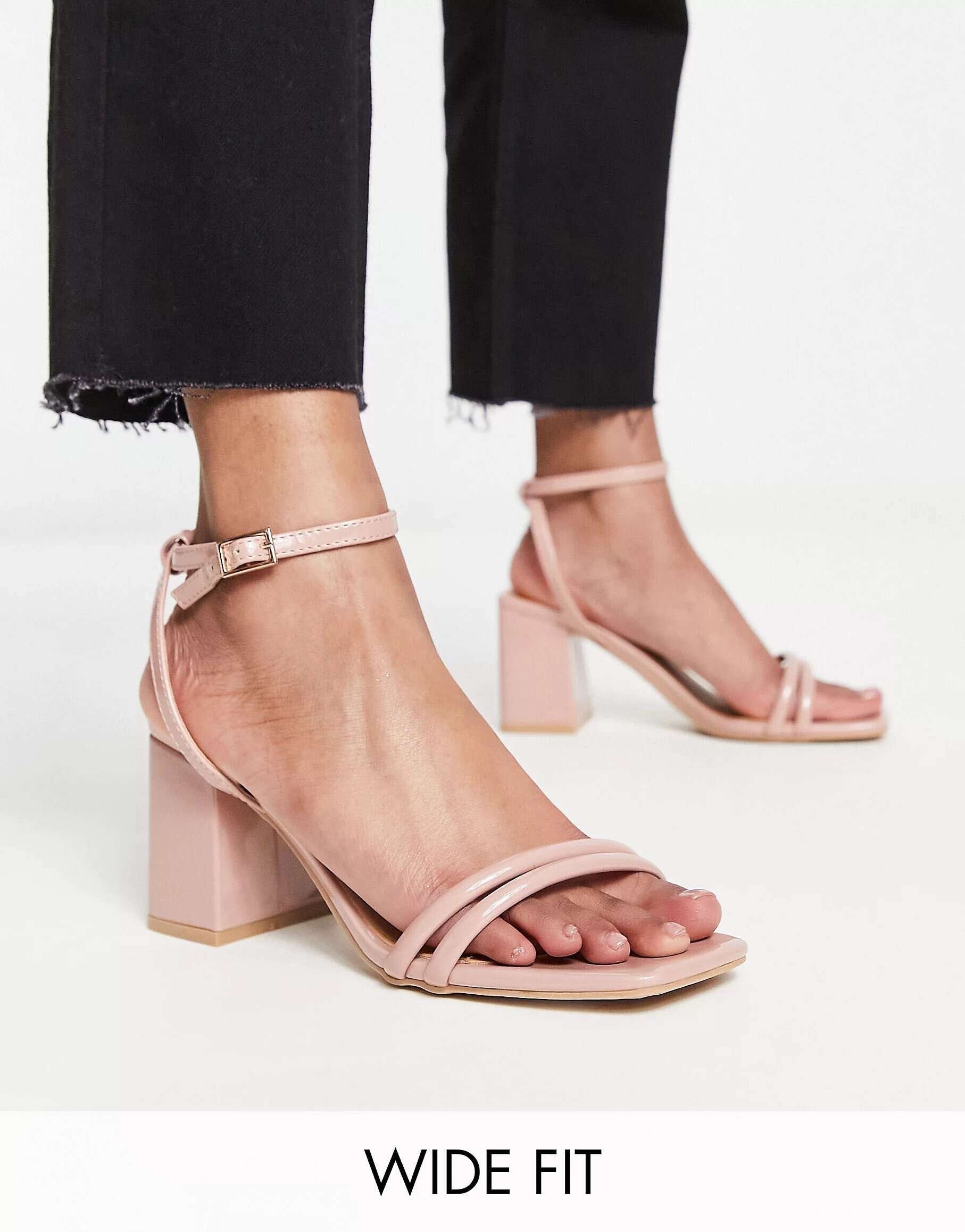 Truffle Collection Square Toe Sandals in Beige