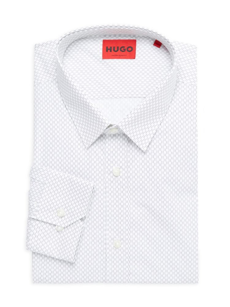 Classic shirt Elisha 02 very slim Hugo, white