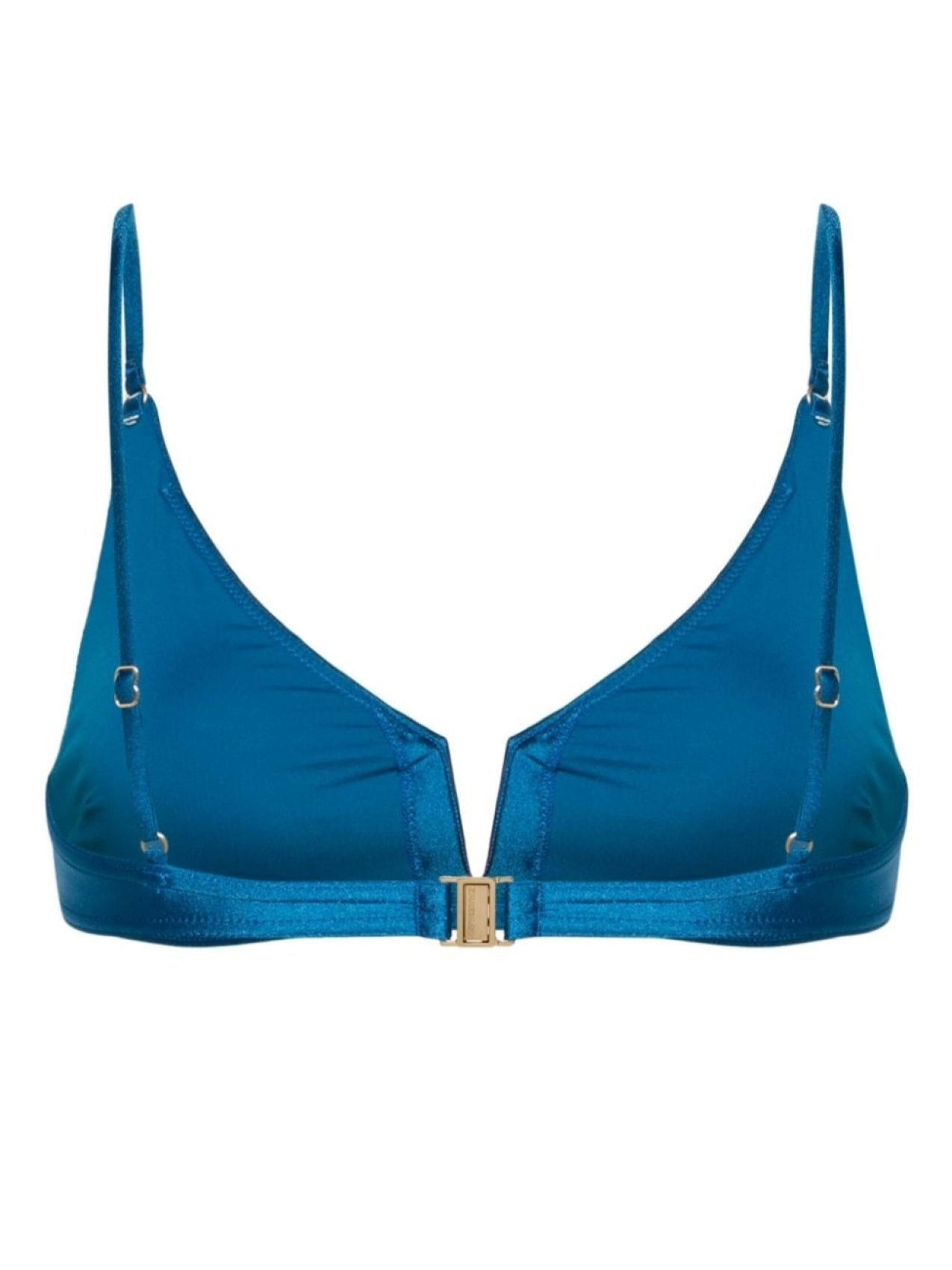 ZIMMERMANN August V-Neck Bikini Top, Blue