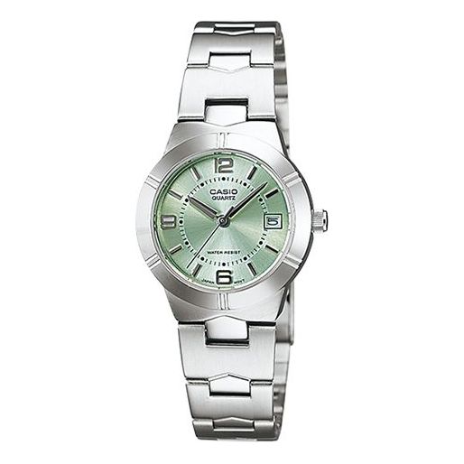 CASIO Watch Quartz Waterproof Green Analog, green