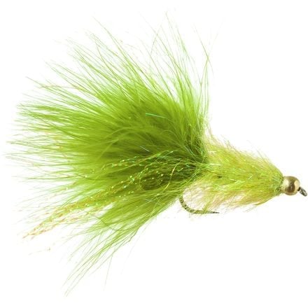 Coffee's Sparkle Minnow - 12 pcs. Montana Fly Company, light green