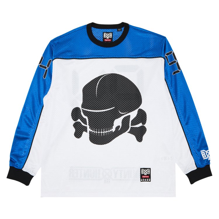 قميص Supreme x Bounty Hunter Mesh Moto 'White'، باللون الأبيض