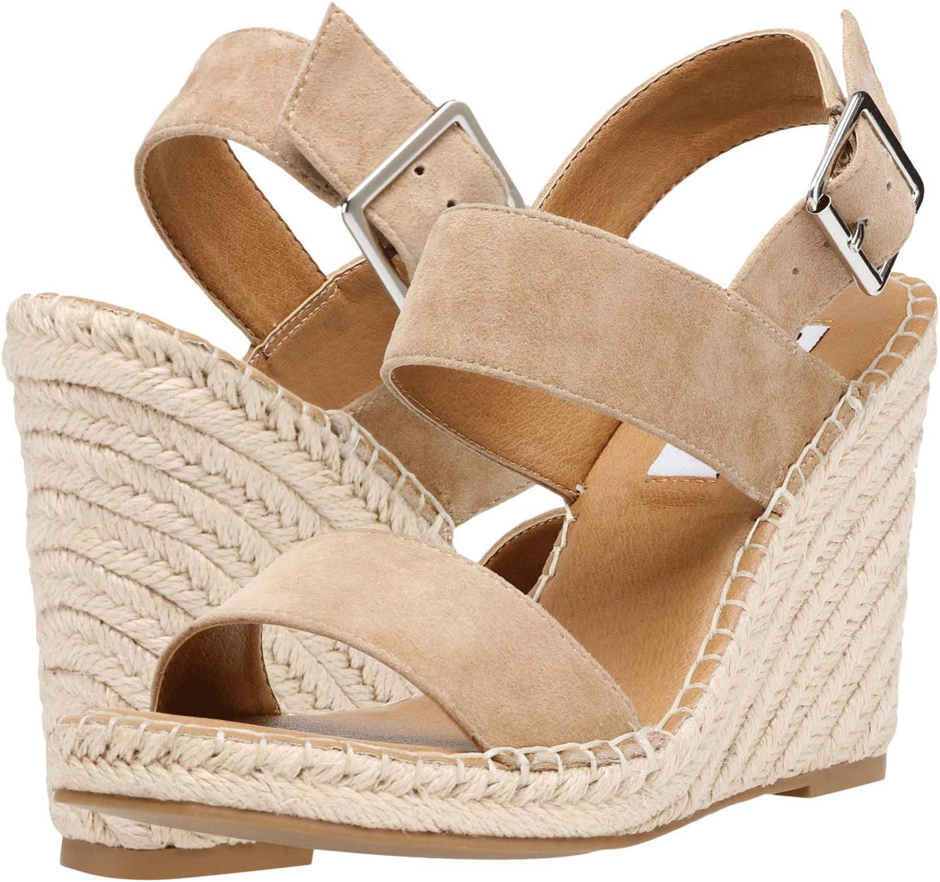 Uri Wedge Sandal Steve Madden, Tan Suede