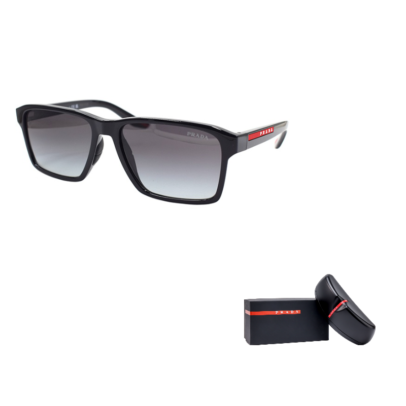 Prada Logo Men's Sunglasses Black/Red