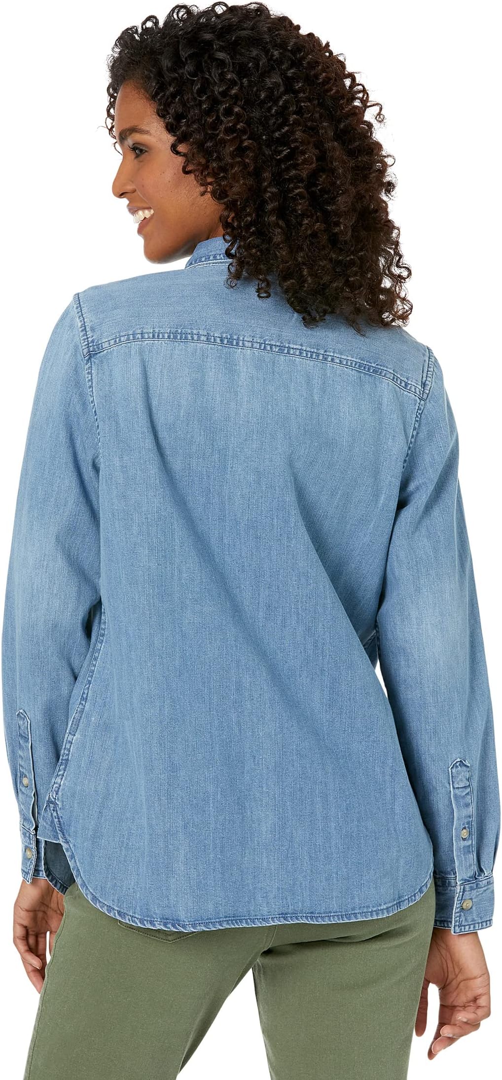 Heritage Long Sleeve Denim Shirt Lean, Light Indigo