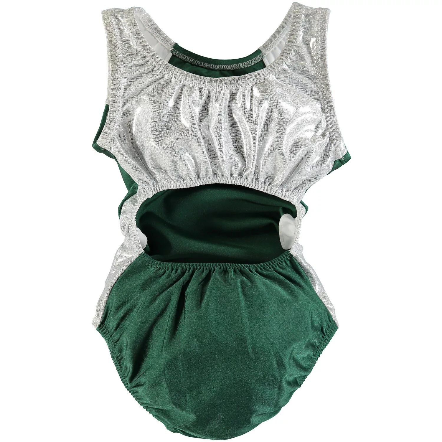 Green Michigan State Spartans Rhinestone Team Unbranded Youth Swimsuit