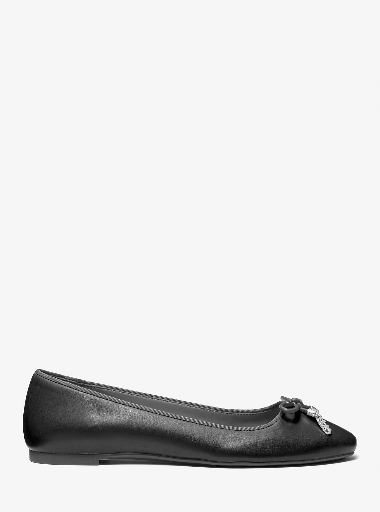 Michael Kors Leather Nori Ballet Shoes, Black