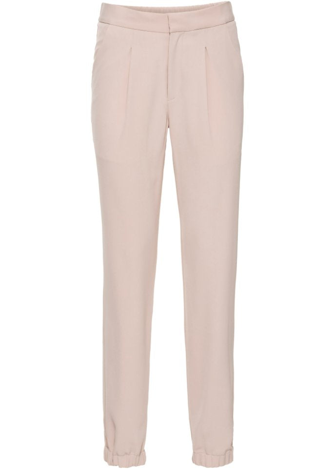 Bodyflirt loose fit trousers, beige