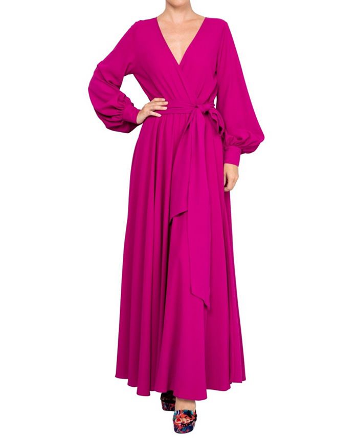 Women's maxi dress LilyPad Meghan Los Angeles, Cranberry