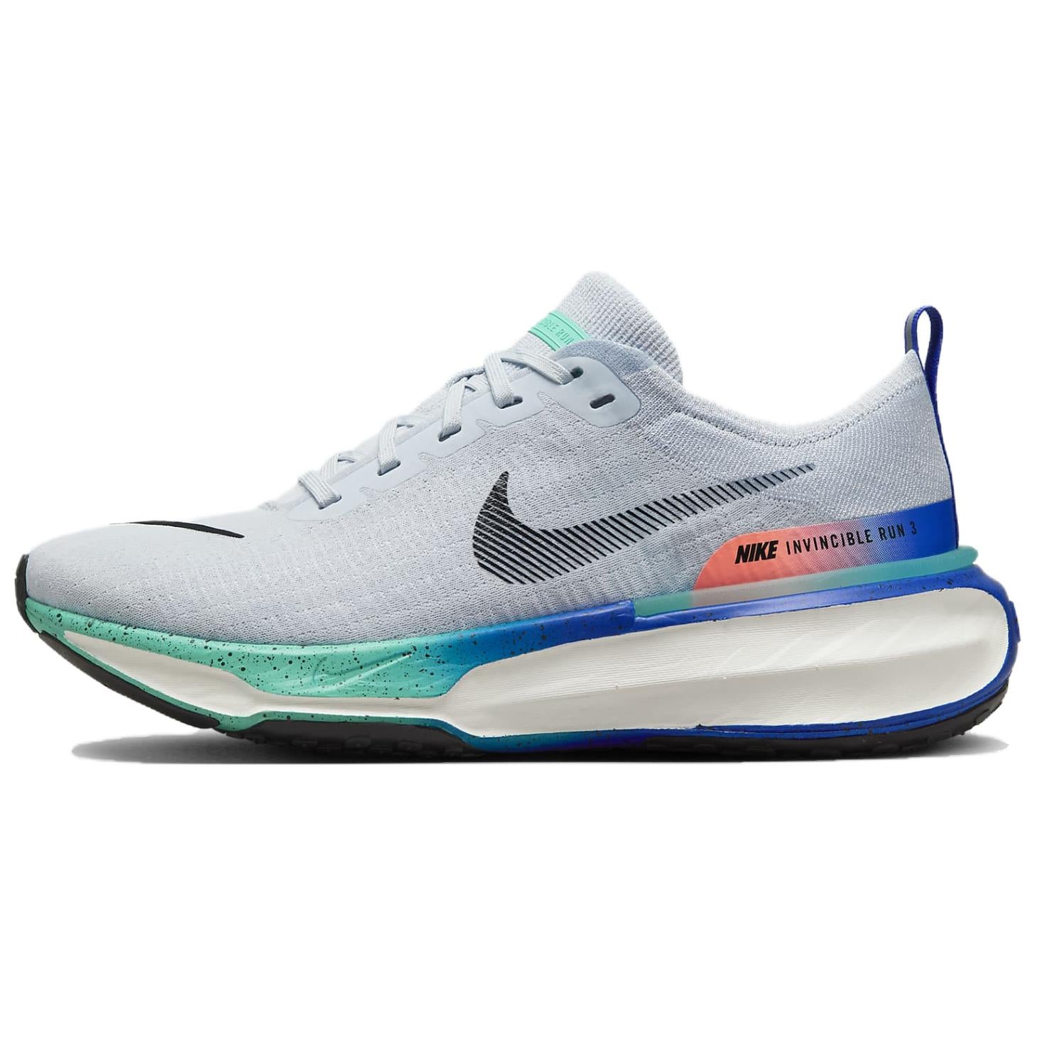 ZoomX Invincible Run 3 Pure Platinum Bright Mango Cool Mint Nike Grey/Blue