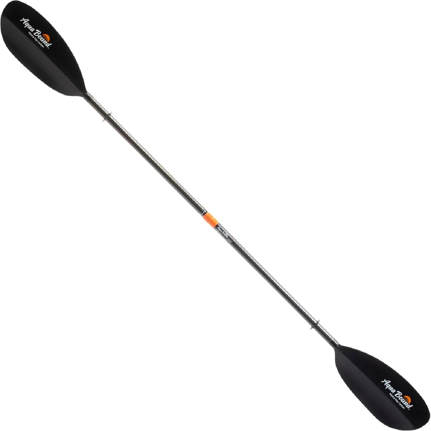 Manta Ray Carbon Posi-Lok Aqua Bound Two-Piece Kayak Paddle, Black