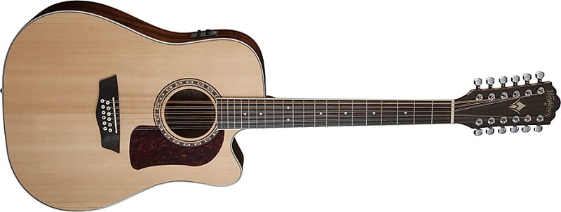 Washburn D10SCE-12 Acoustic Guitar | 12-String Dreadnought Acoustic/Electric Guitar. New with Full Warranty!