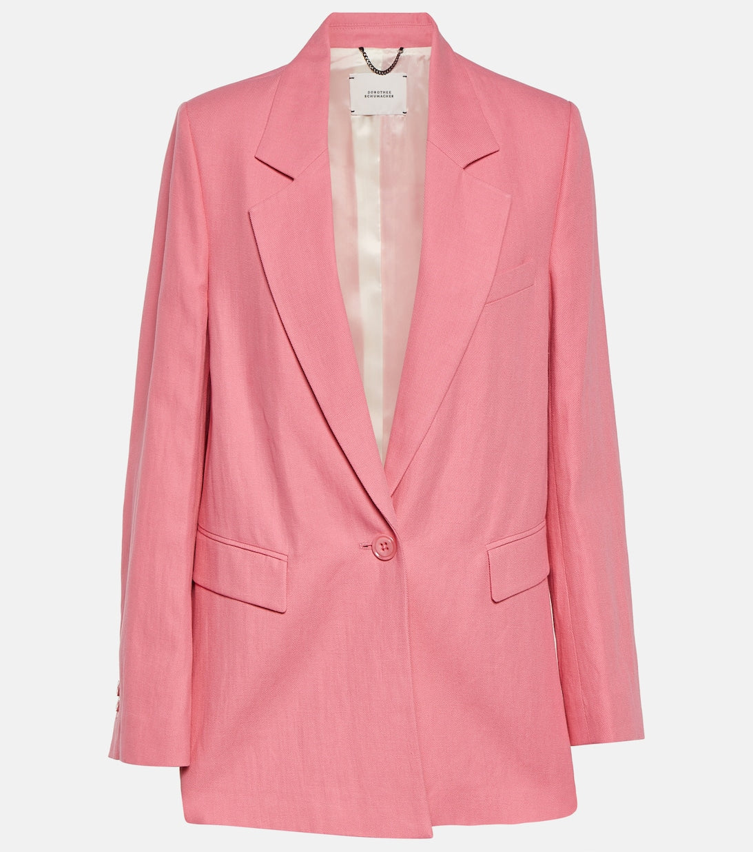 Bright Lightness blazer in cotton and linen DOROTHEE SCHUMACHER, pink