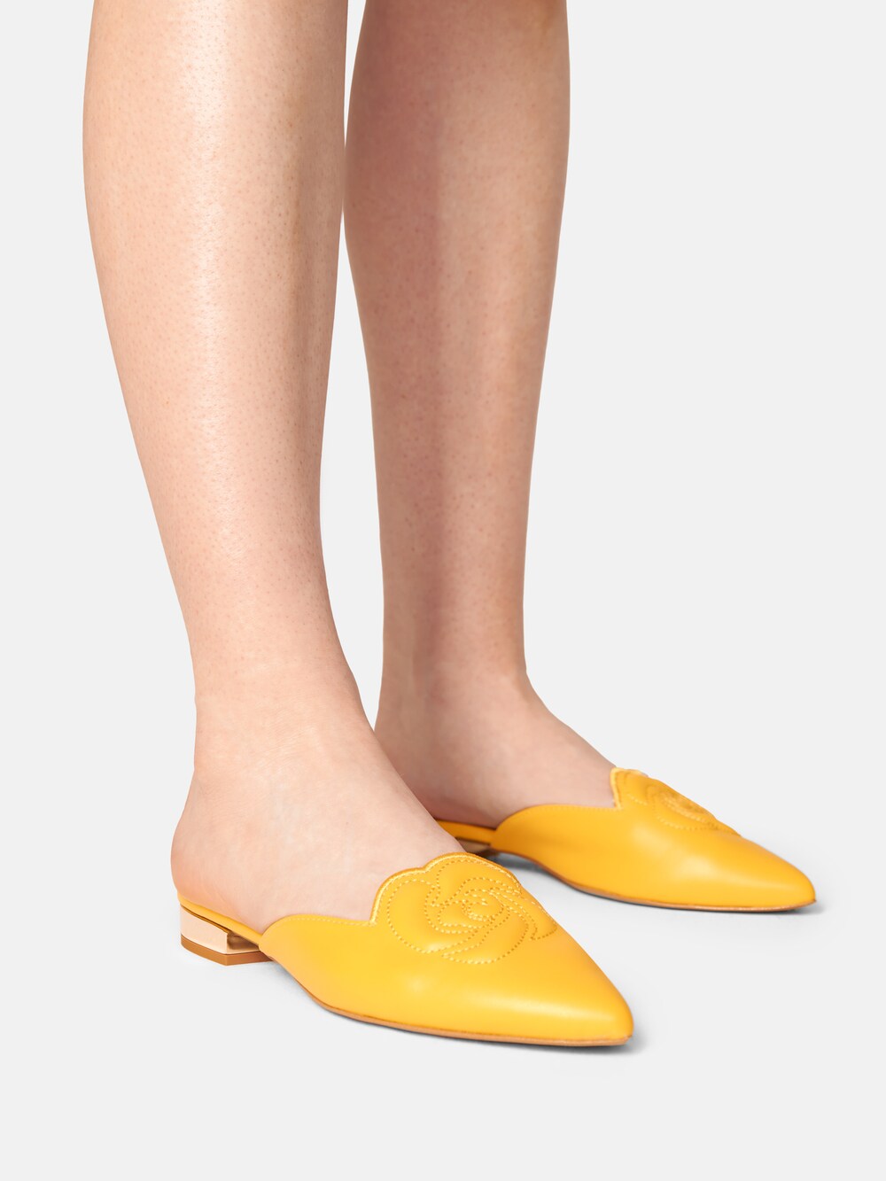 Viktoria Moser mules, yellow