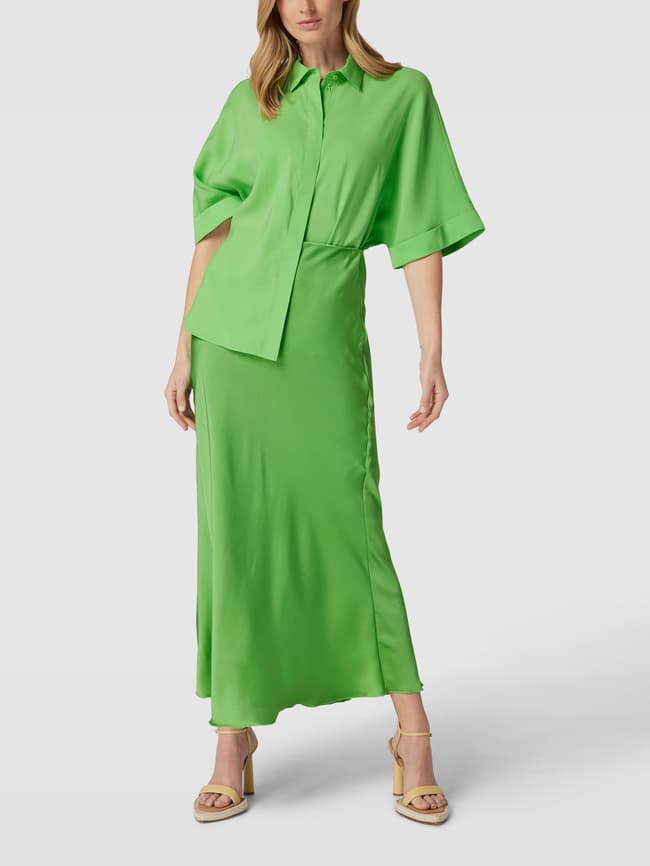 Jake*s Collection Structured Maxi Skirt, Green