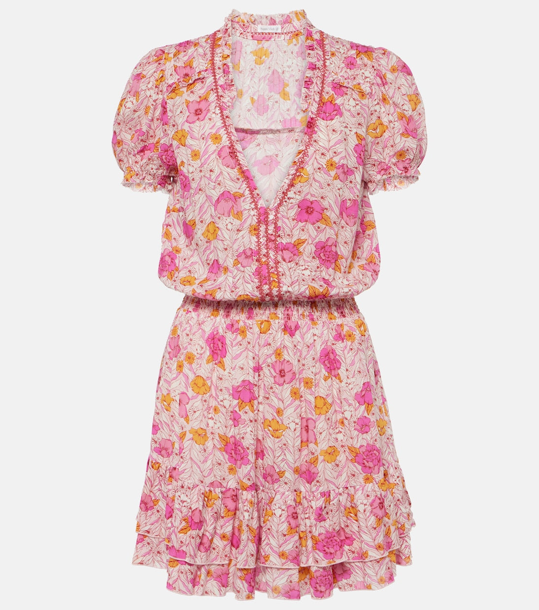 Poupette St Barth Floral Mini Dress, Pink