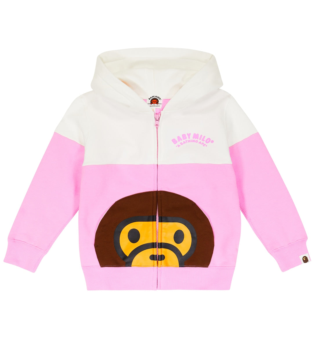 Baby Milo BAPE Zip Cotton Sweatshirt, multicolored