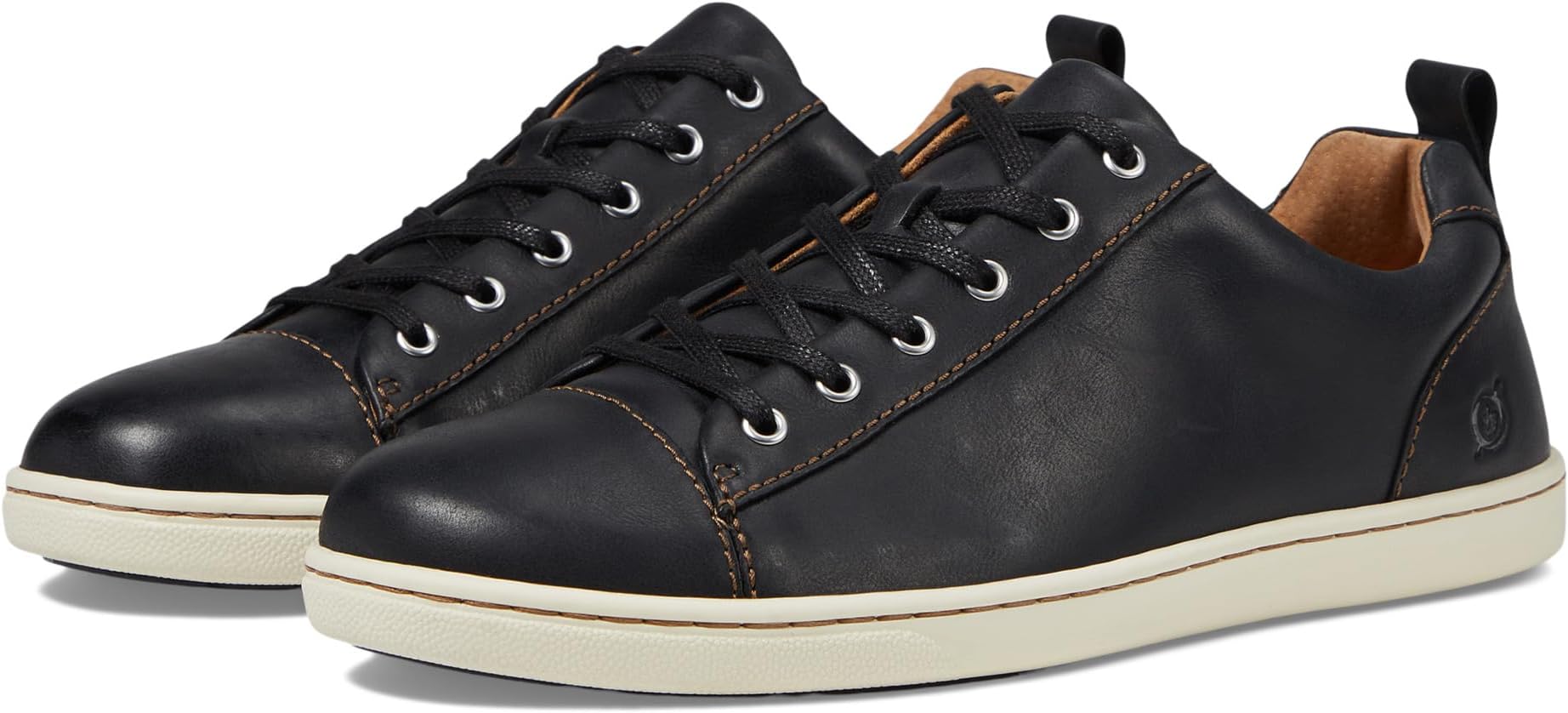 Allegheny Born Sneakers in Black Full Grian Leather