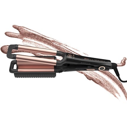 Bellissima My Pro Beach Waves GT20 400 Hair Straightener with Ceramic Coating and 3 Temperature Settings - Black , Imetec