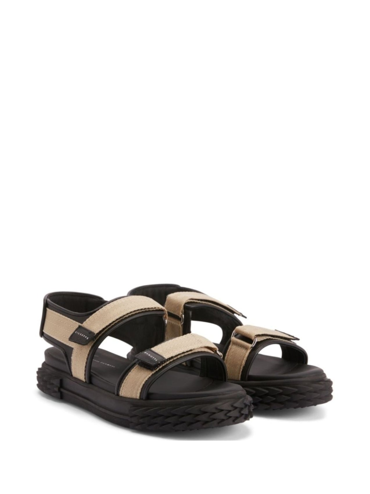 Giuseppe Zanotti Frankie Velcro Sandals, Black