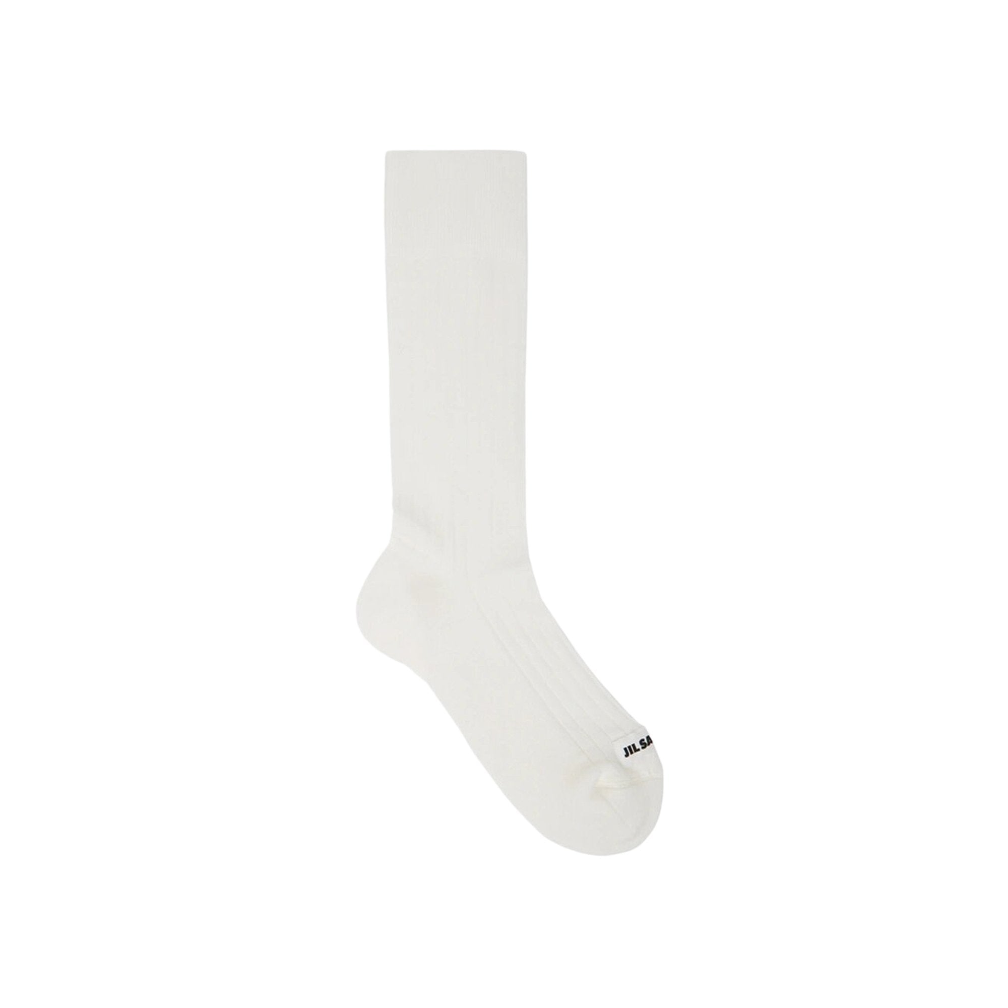 Jil Sander logo socks, white