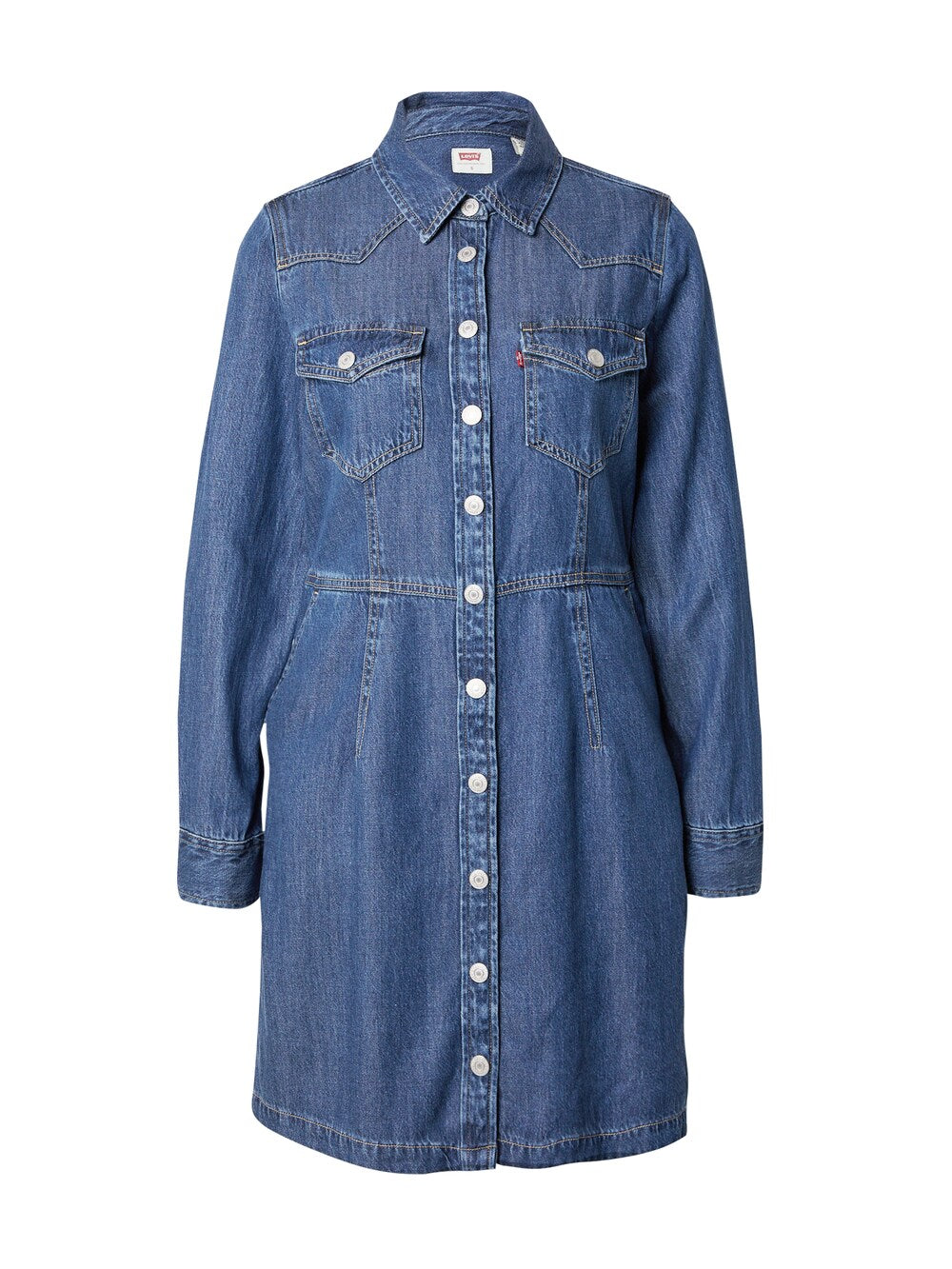 Shirt-dress LEVIS OTTO SQUARE DEAL, blue