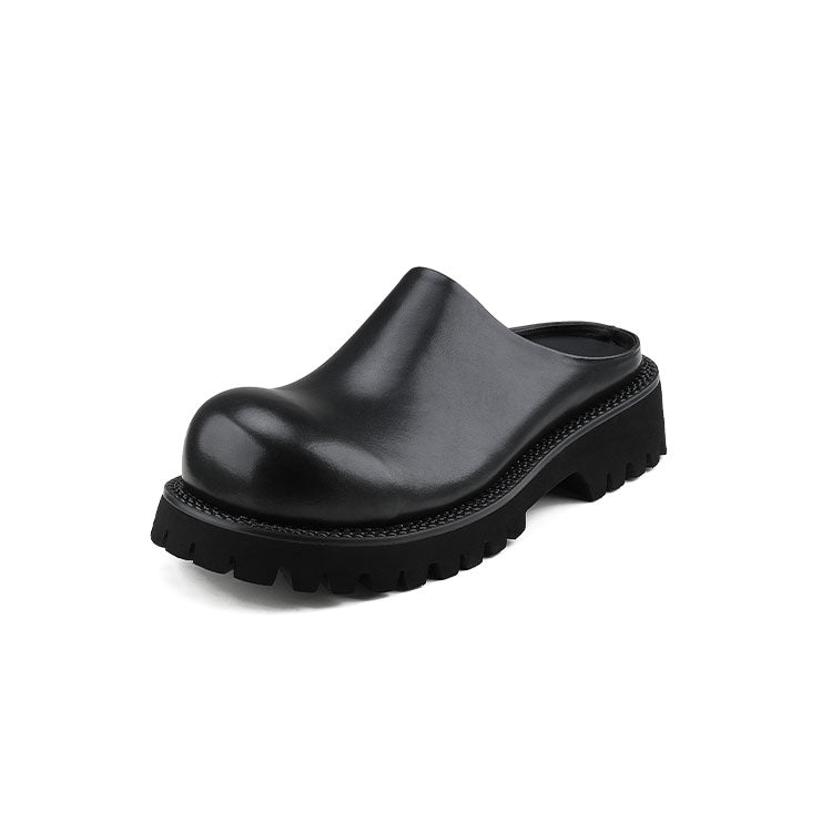 Broken Cocoon Series Closed Toe Clogs for Men Hanqiaoriji Black