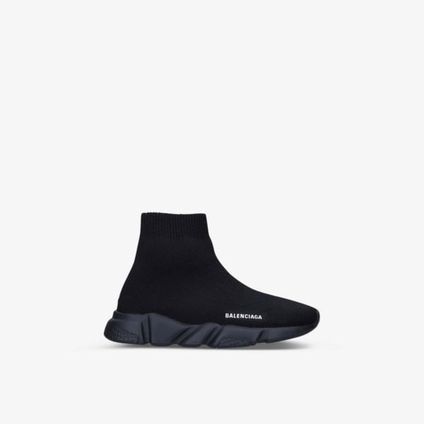 حذاء رياضي Balenciaga Speed ​​Knitted High Top باللون الأسود