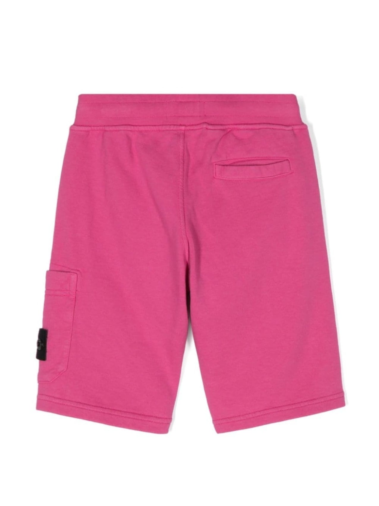 Stone Island Junior Compass Patch Shorts Pink