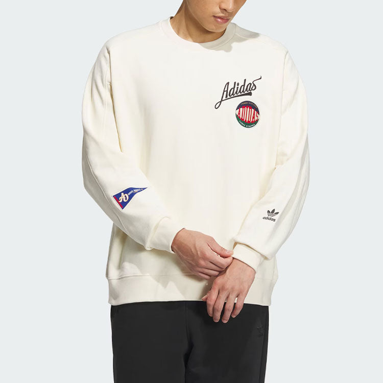 Adidas Originals Men's Milky White Sweatshirt, Ivory