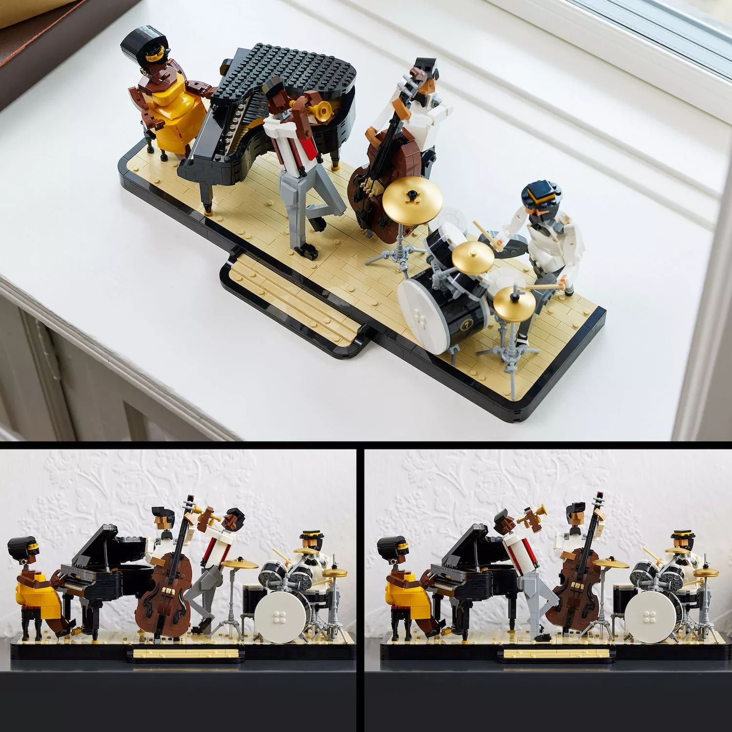 مجموعة بناء LEGO Ideas Jazz Quartet 21334 للبالغين الذين يحبون الموسيقى (1606 قطعة) LEGO