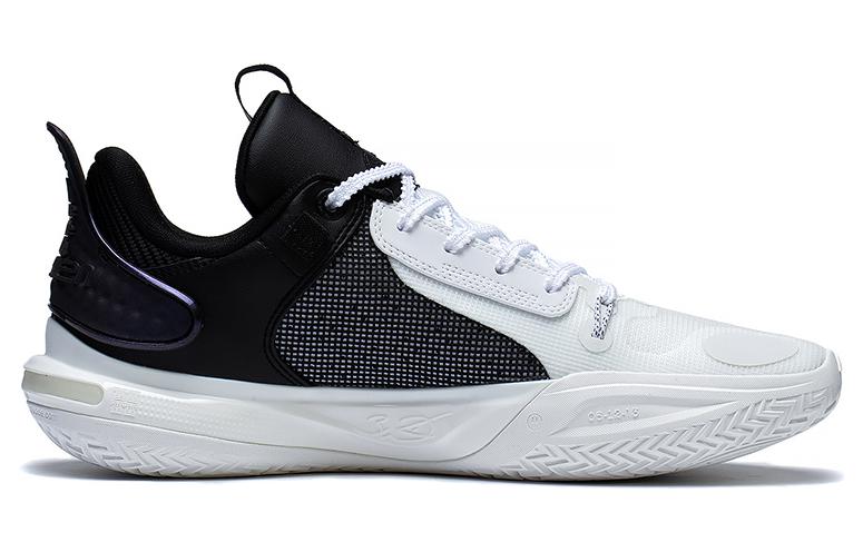 All City 11 Men's Low Top Basketball Shoes White/Black Lining