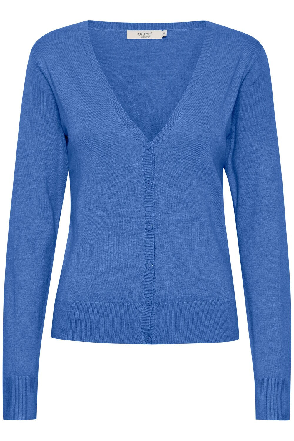 Knitted cardigan Oxmo Oxhelene, cobalt blue