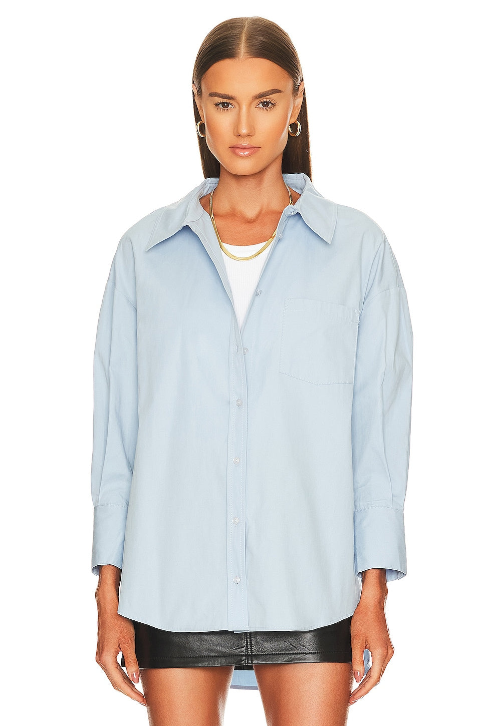 ANINE BING Mika shirt, blue