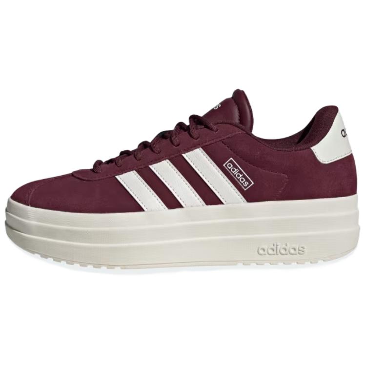 adidas Vl Court Skateboarding Shoes Women's Low-top Chestnut Color / Core White / Grayish White, white